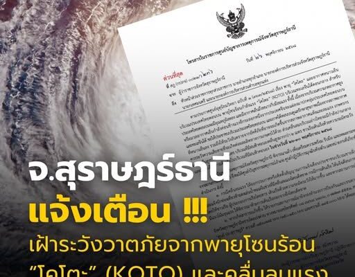 Tropical Storm Koto Surat Thani