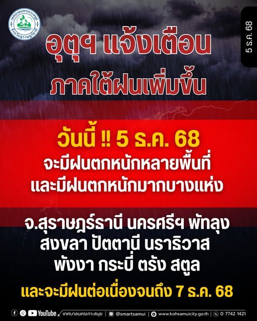 Heavy Rainfall Southern Thailand